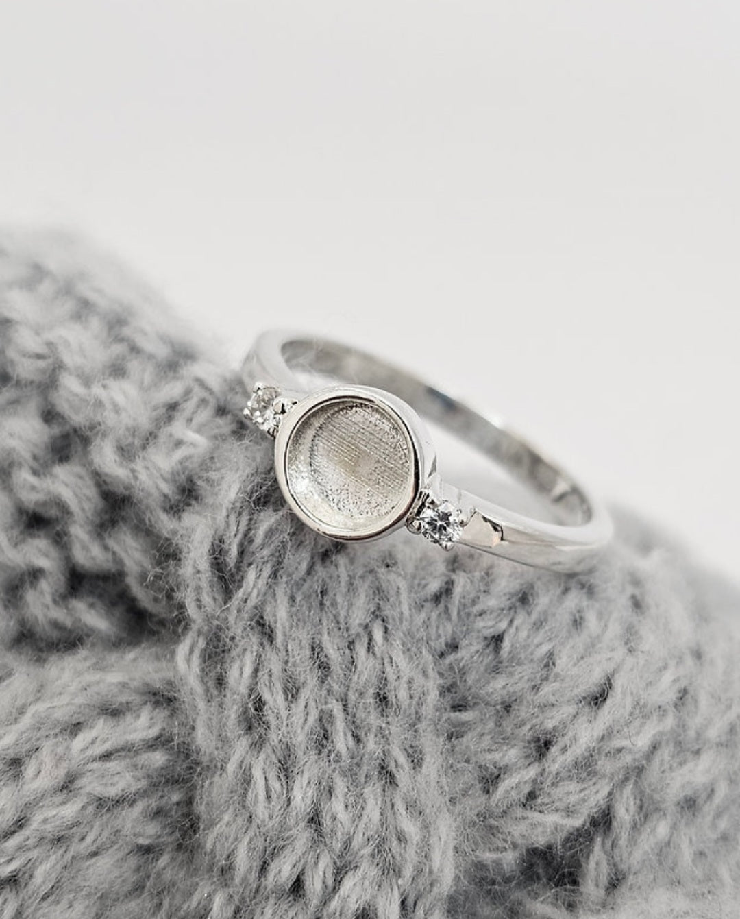Round Double CZ Ring