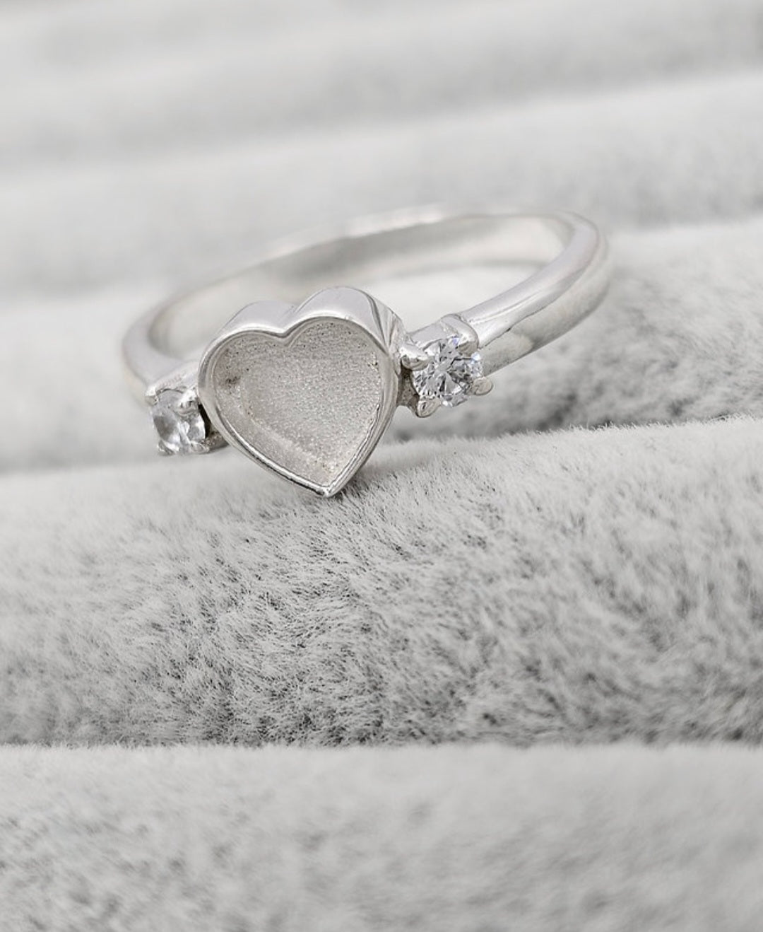 Heart Double CZ Ring