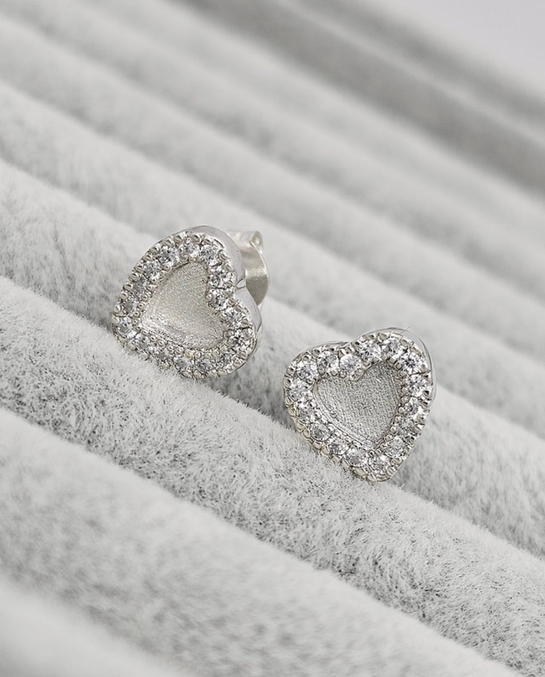 Heart CZ Earrings