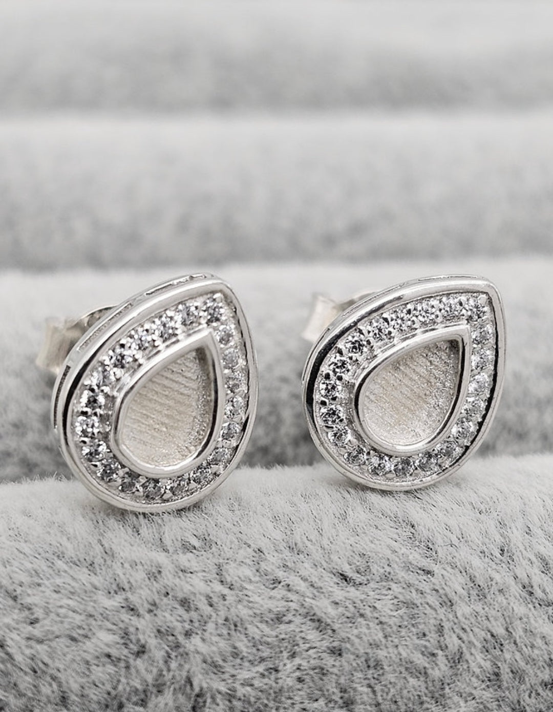 Pear CZ Earrings