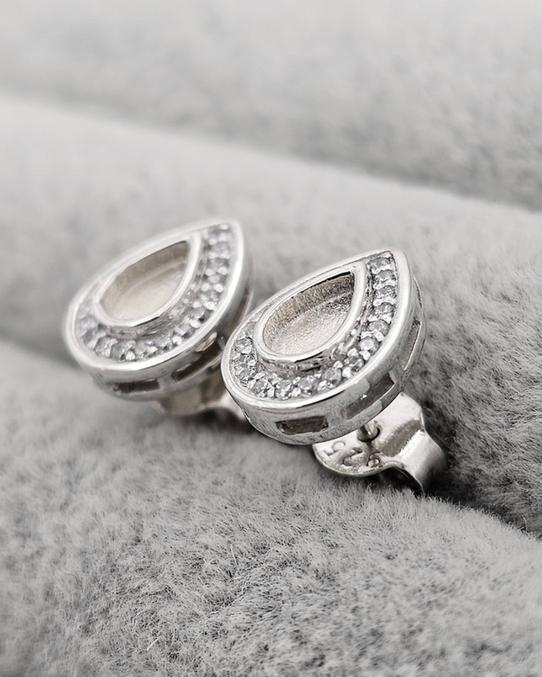 Pear CZ Earrings