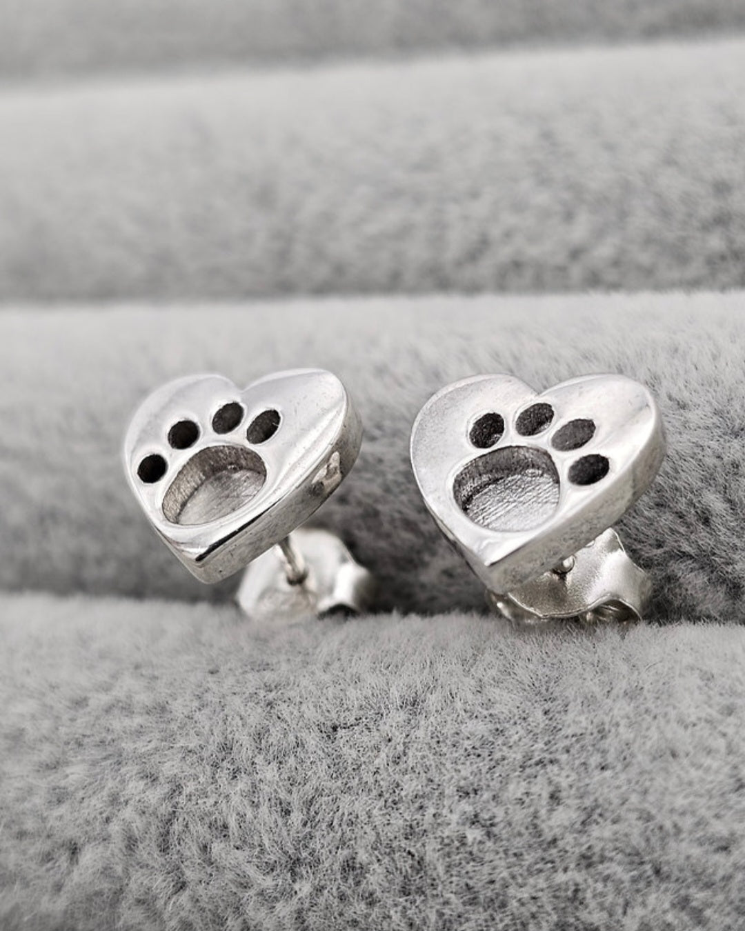 Pawprint Heart Earrings