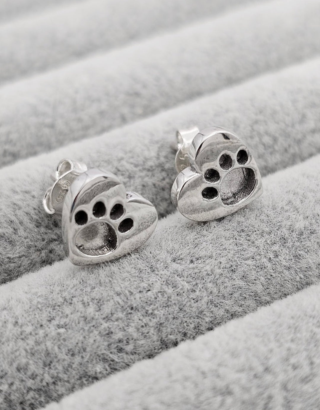 Pawprint Heart Earrings