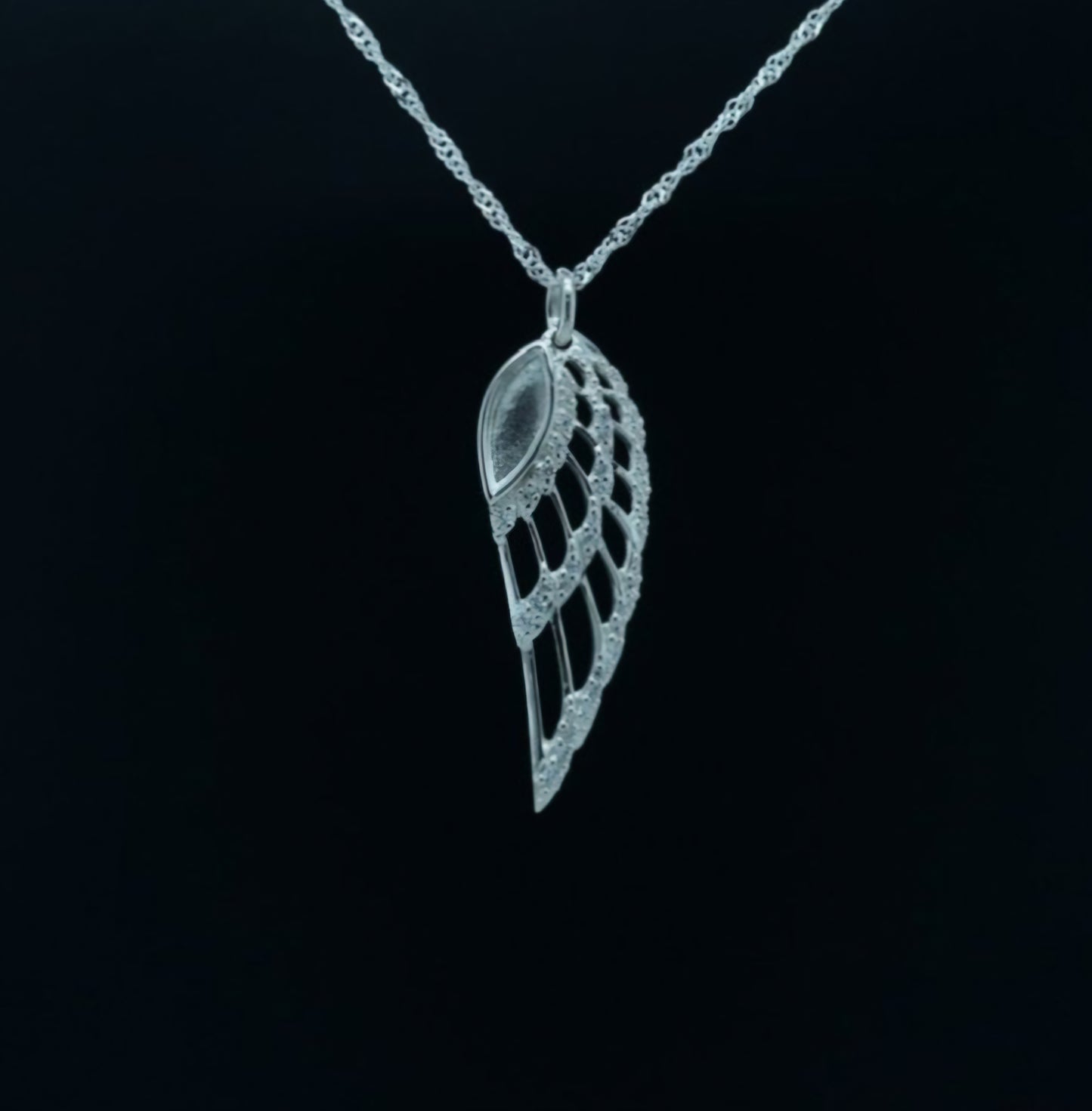 Angel Wing CZ Pendant