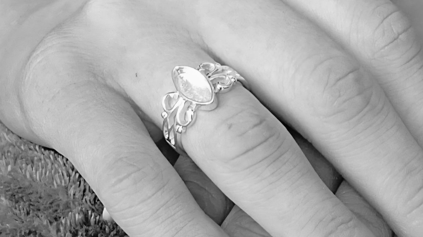 Solid Marquise Ring