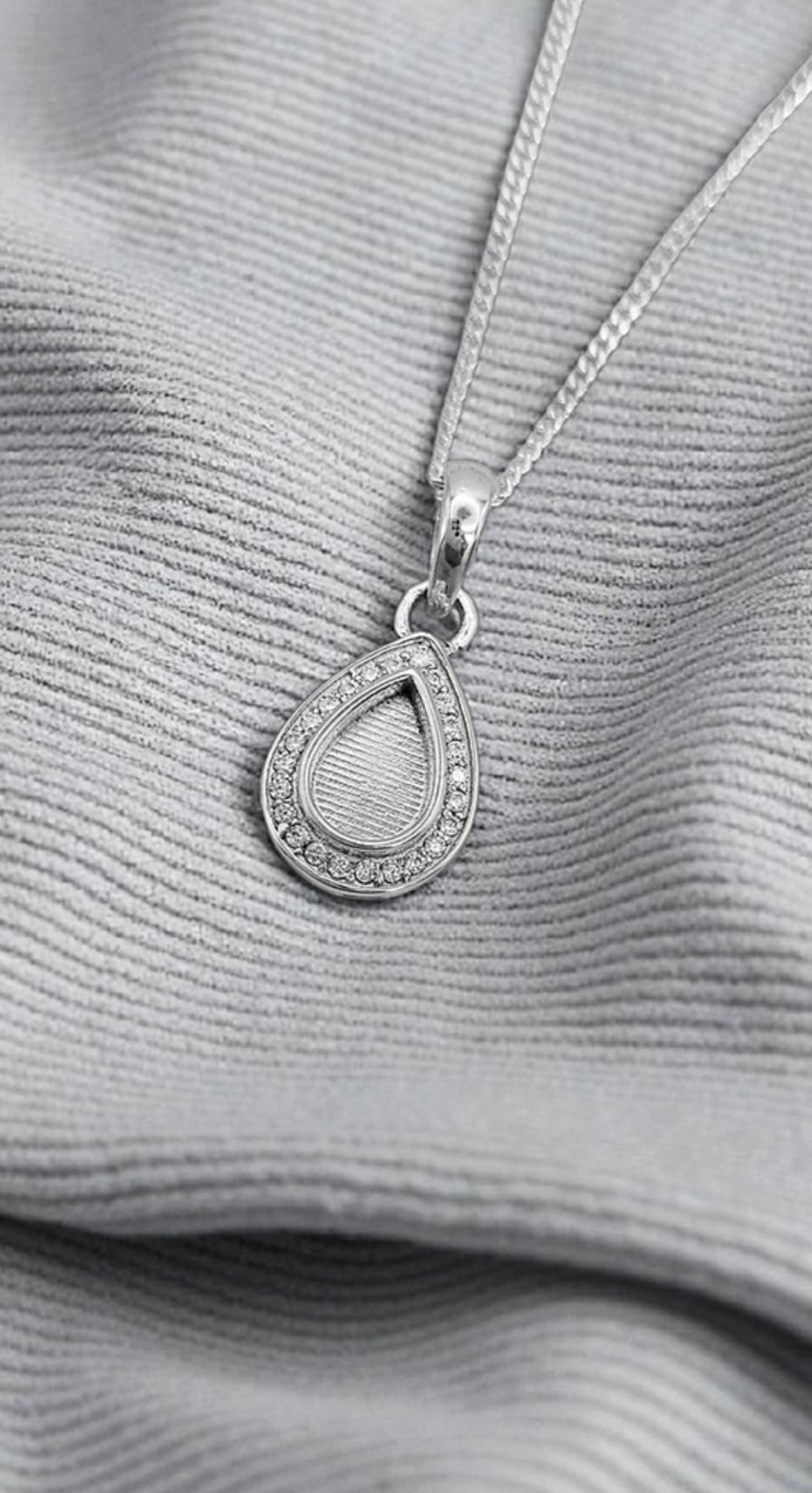 Pear CZ Pendant