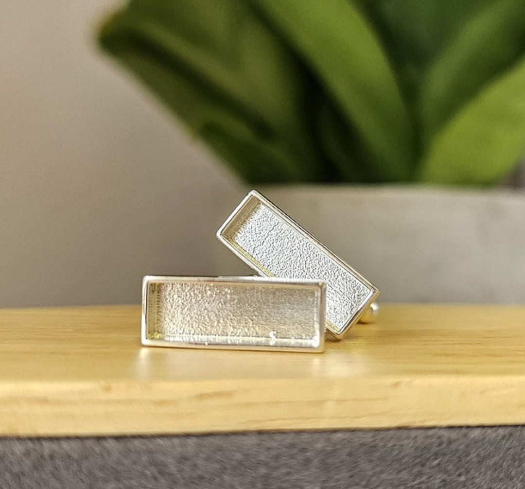 Mens Rectangle Cufflinks