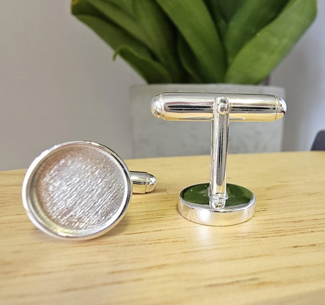 Mens Round Cufflinks