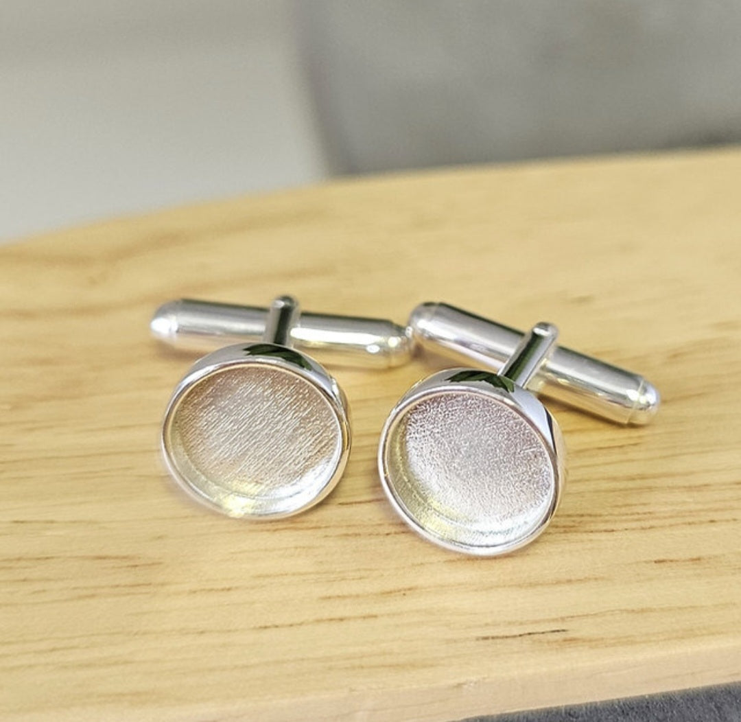 Mens Round Cufflinks