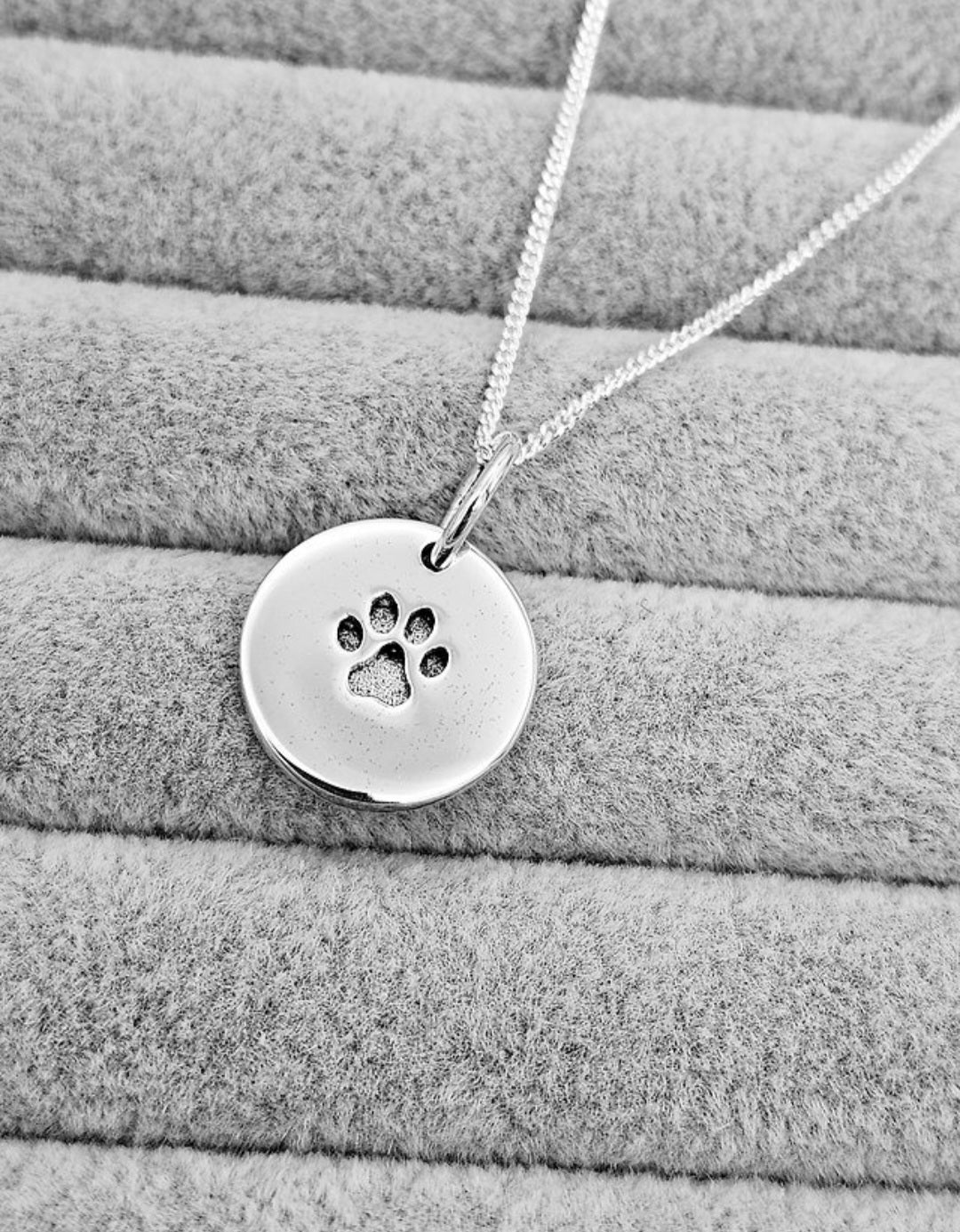 Pawprint Disc Pendant