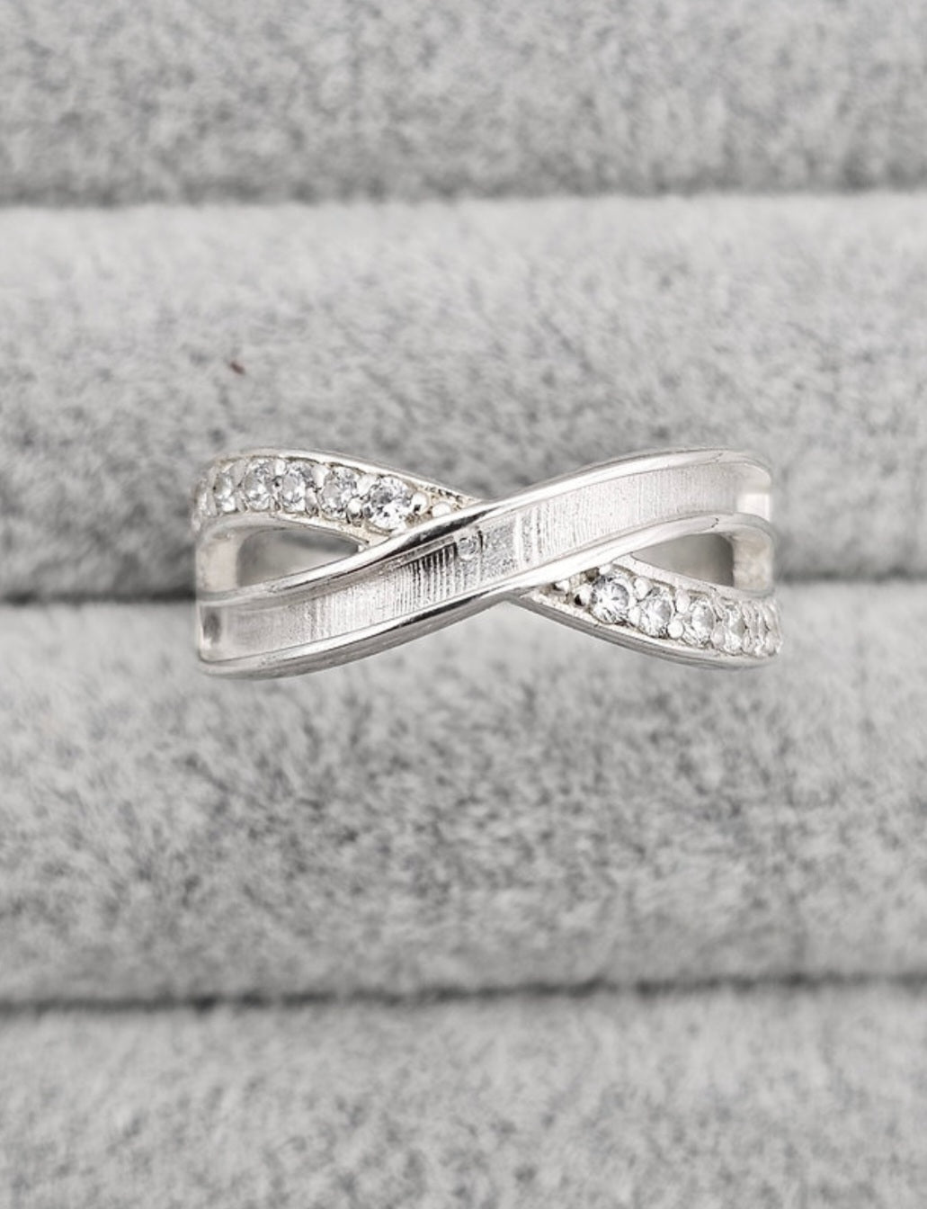 Infinity Wave CZ Ring