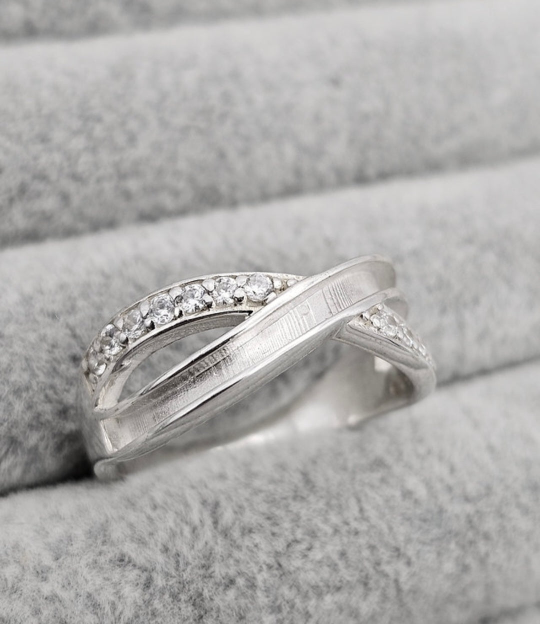 Infinity Wave CZ Ring