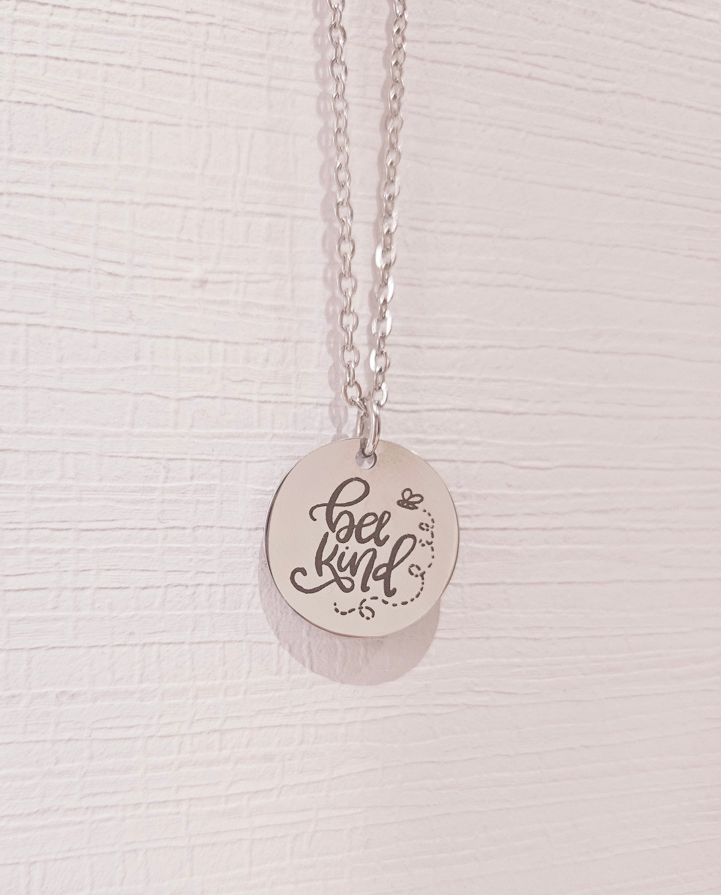Novah Disc Necklace - Bee kind
