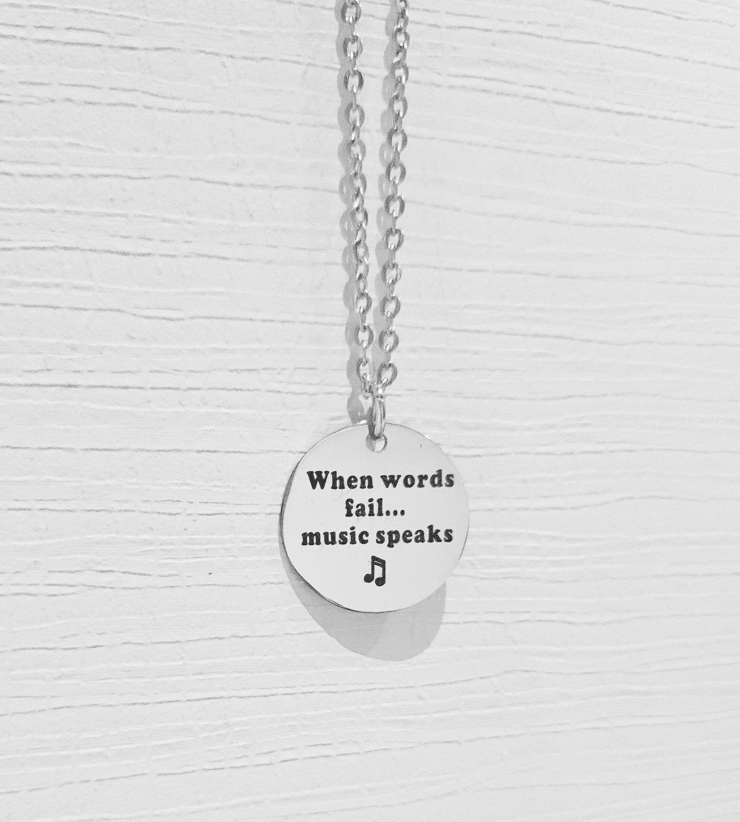 Novah Disc Necklace - when words fail