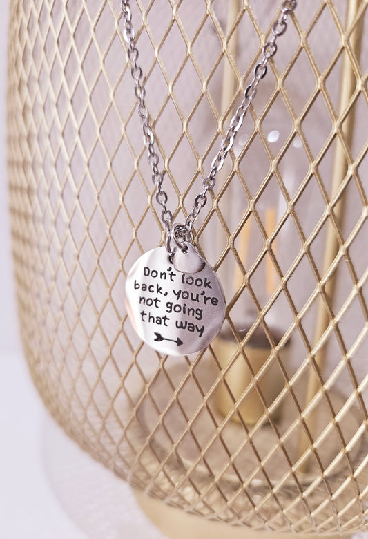 Novah Disc Necklace - Don't Look Back