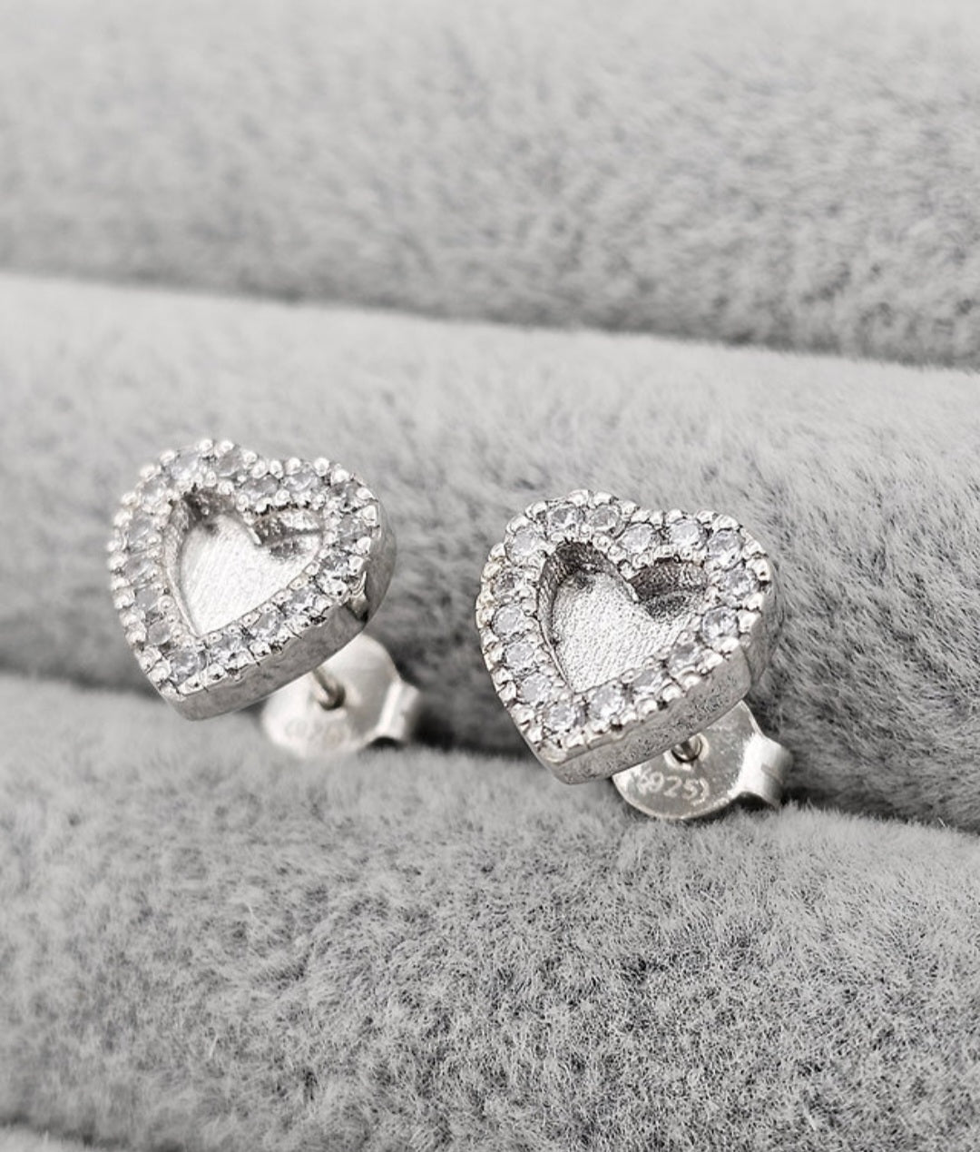 Heart CZ Earrings