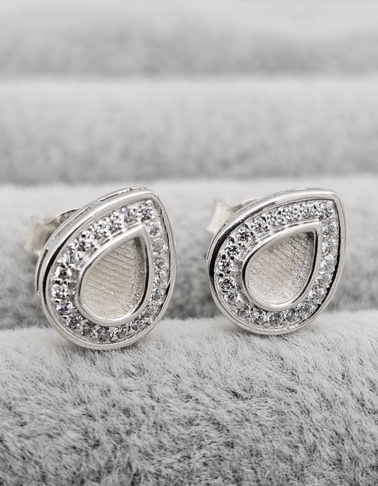 Pear CZ Earrings