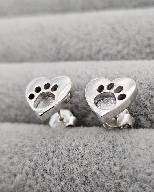 Pawprint Heart Earrings