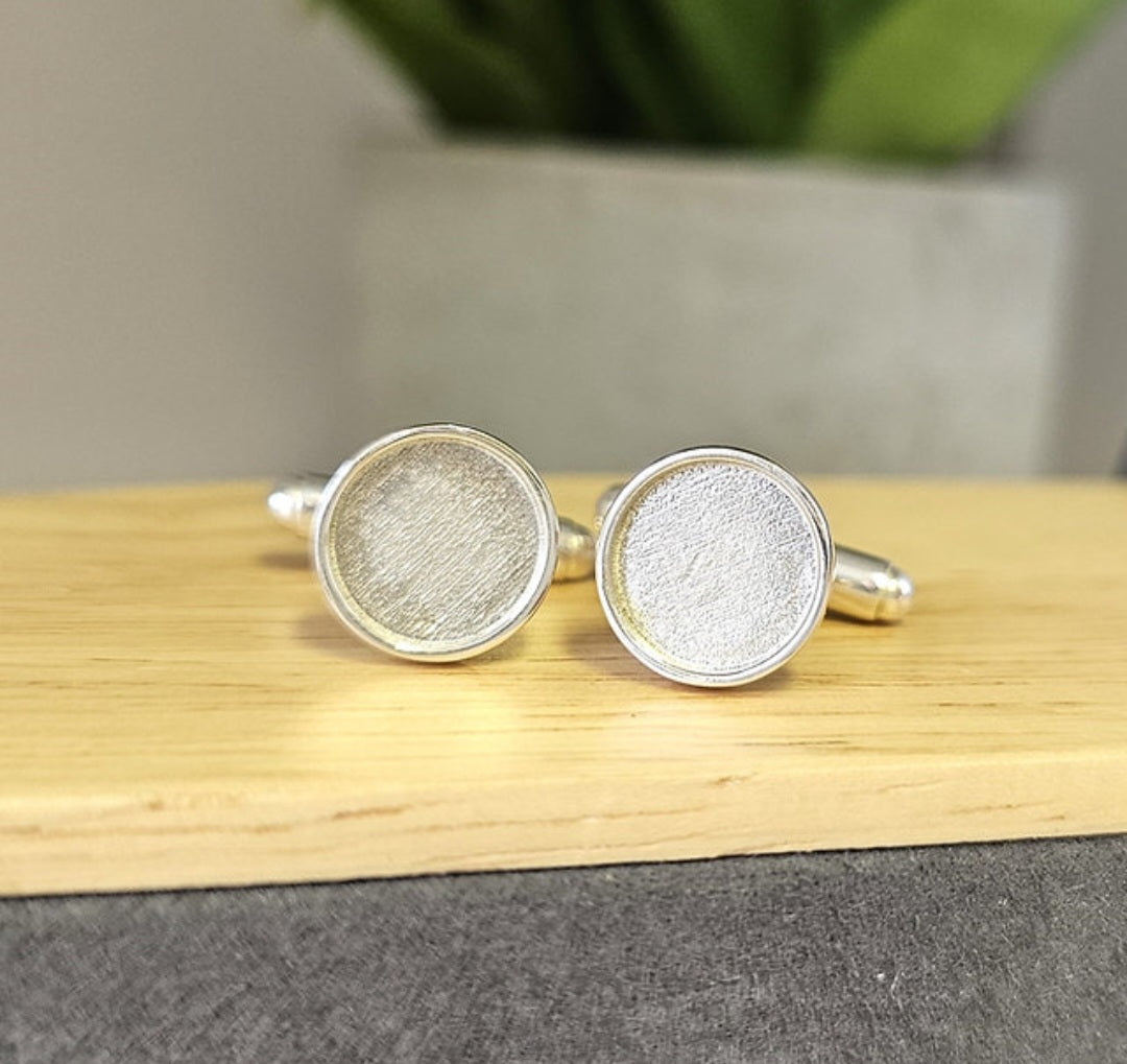 Mens Round Cufflinks