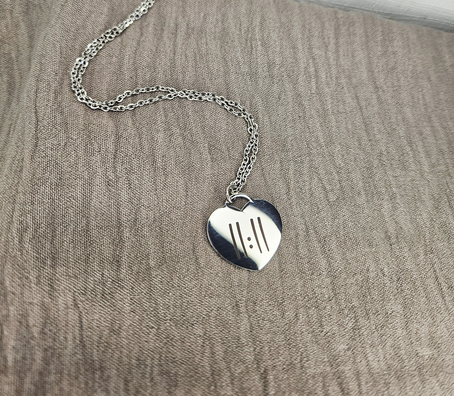 11:11 Heart Necklace