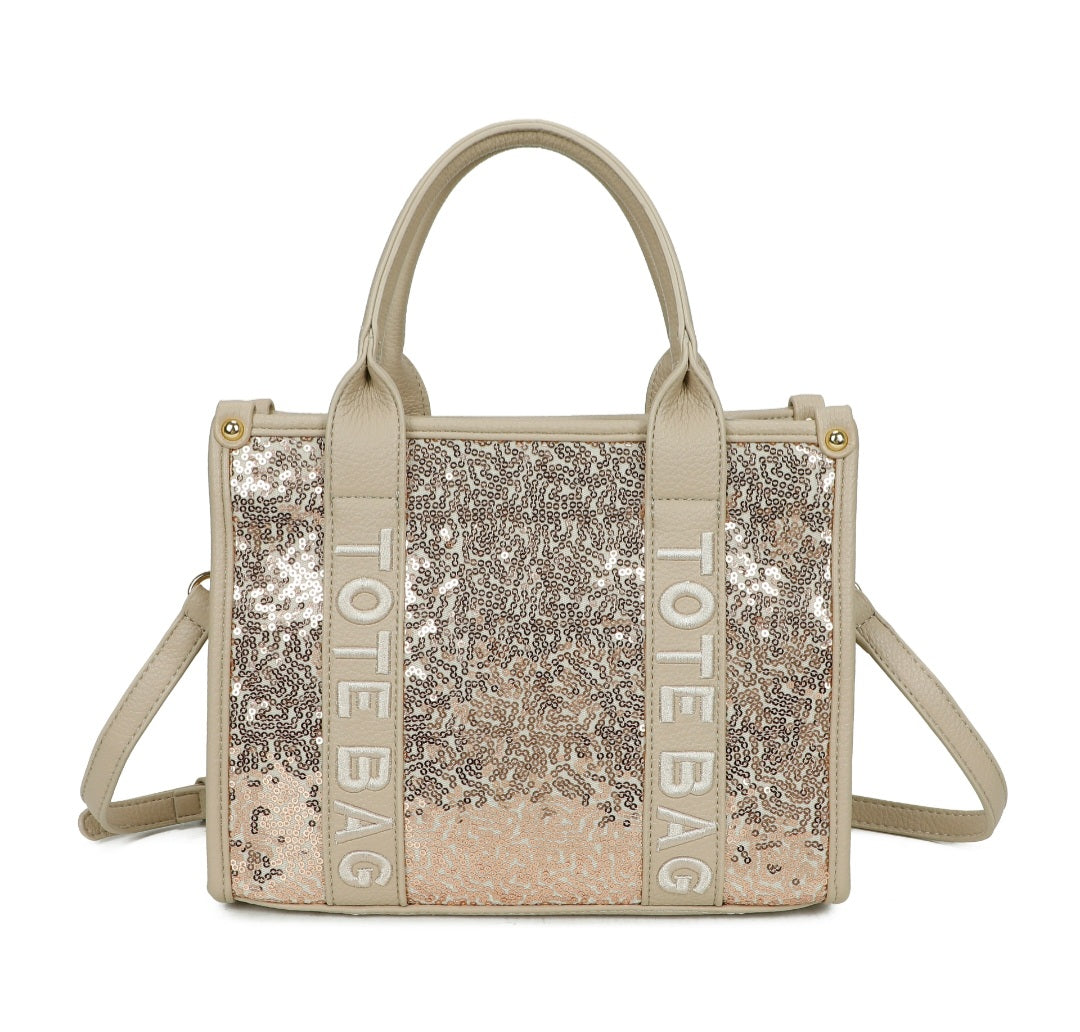 'Inspired by' Sequin Tote Bag