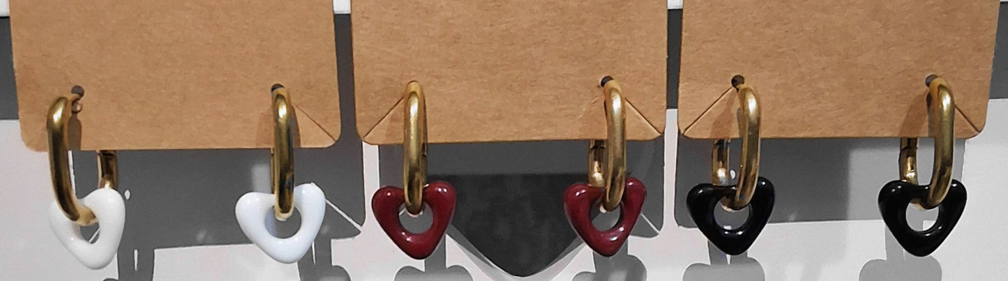 Munro Heart Hoop - Gold