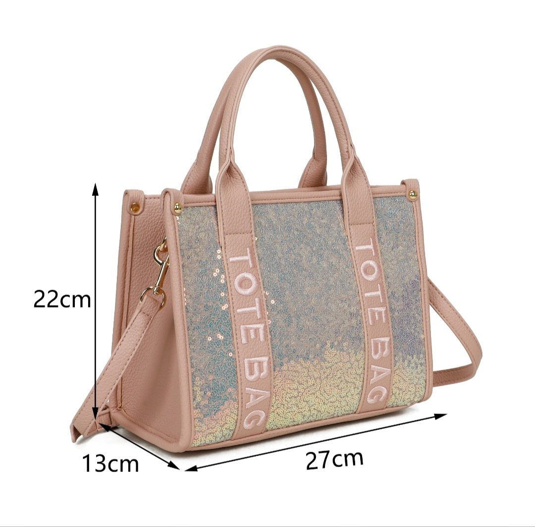 'Inspired by' Sequin Tote Bag