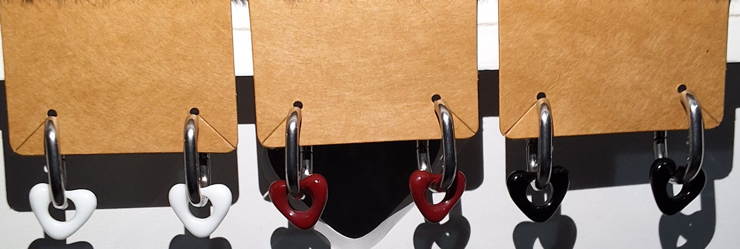 Munro Heart Hoop - Silver