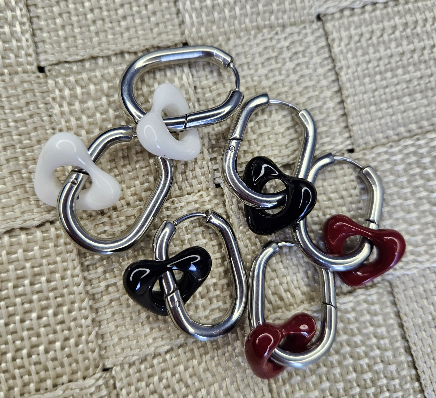 Munro Heart Hoop - Silver