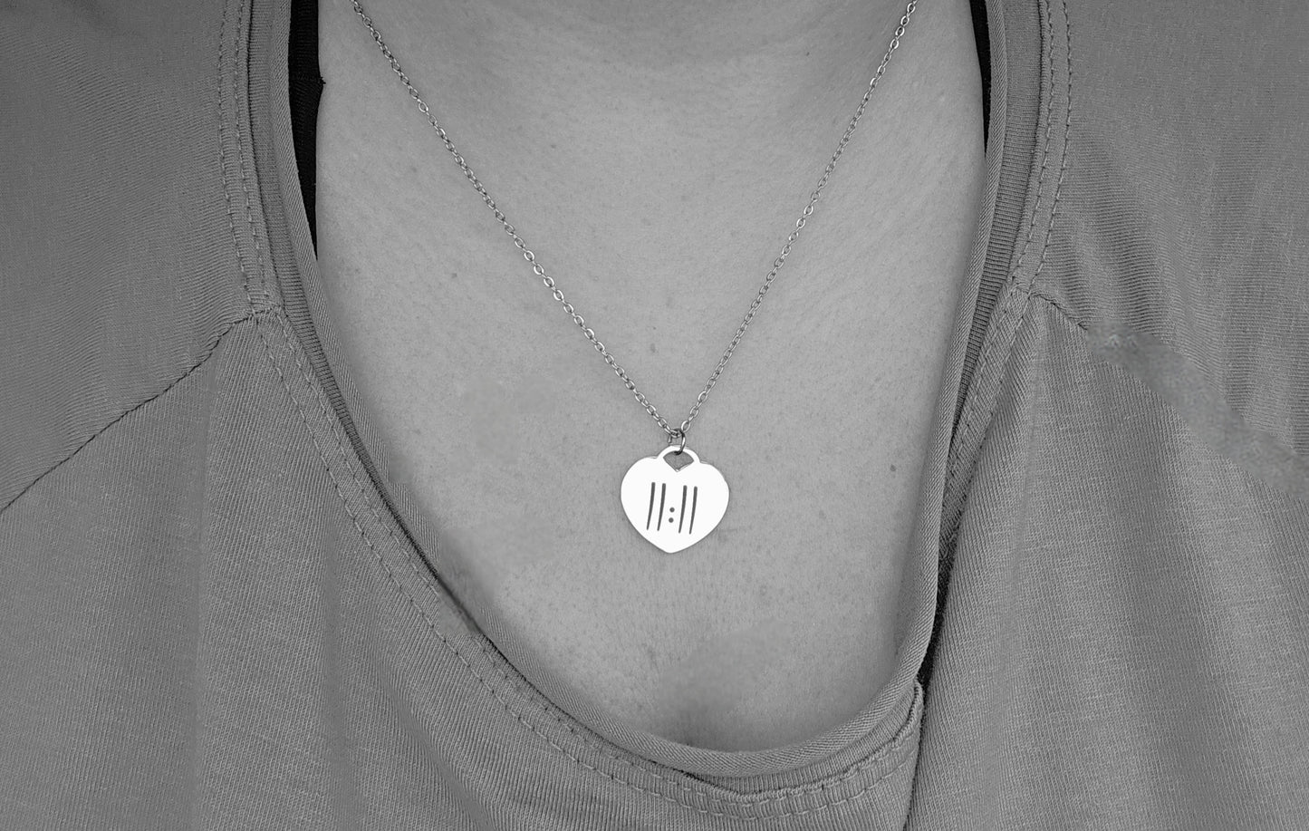11:11 Heart Necklace