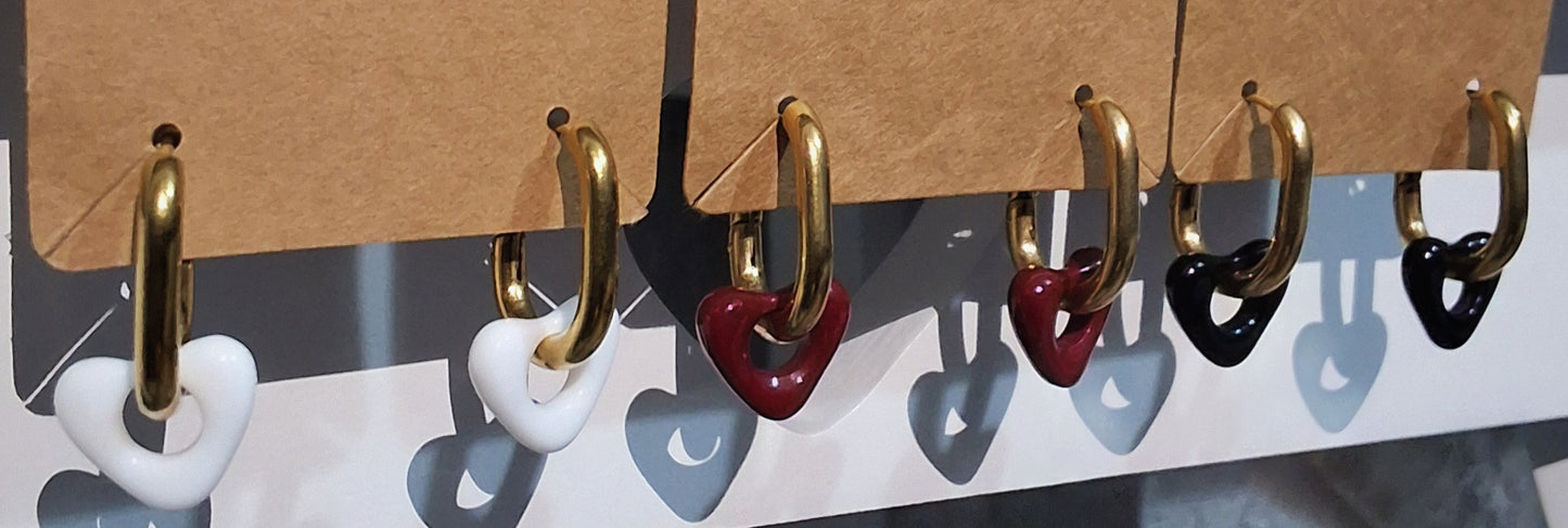 Munro Heart Hoop - Gold